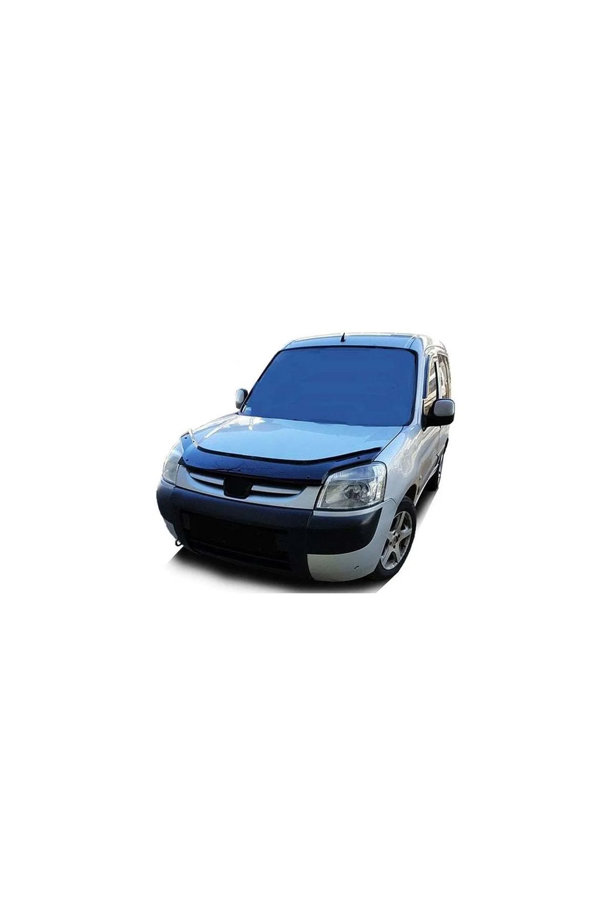 Peugeot Partner Tepee 2004-2009 Uyumlu Kaput Rüzgarlığı Ön Kaput Koruma ABS Parlak Siyah - Görsel 5