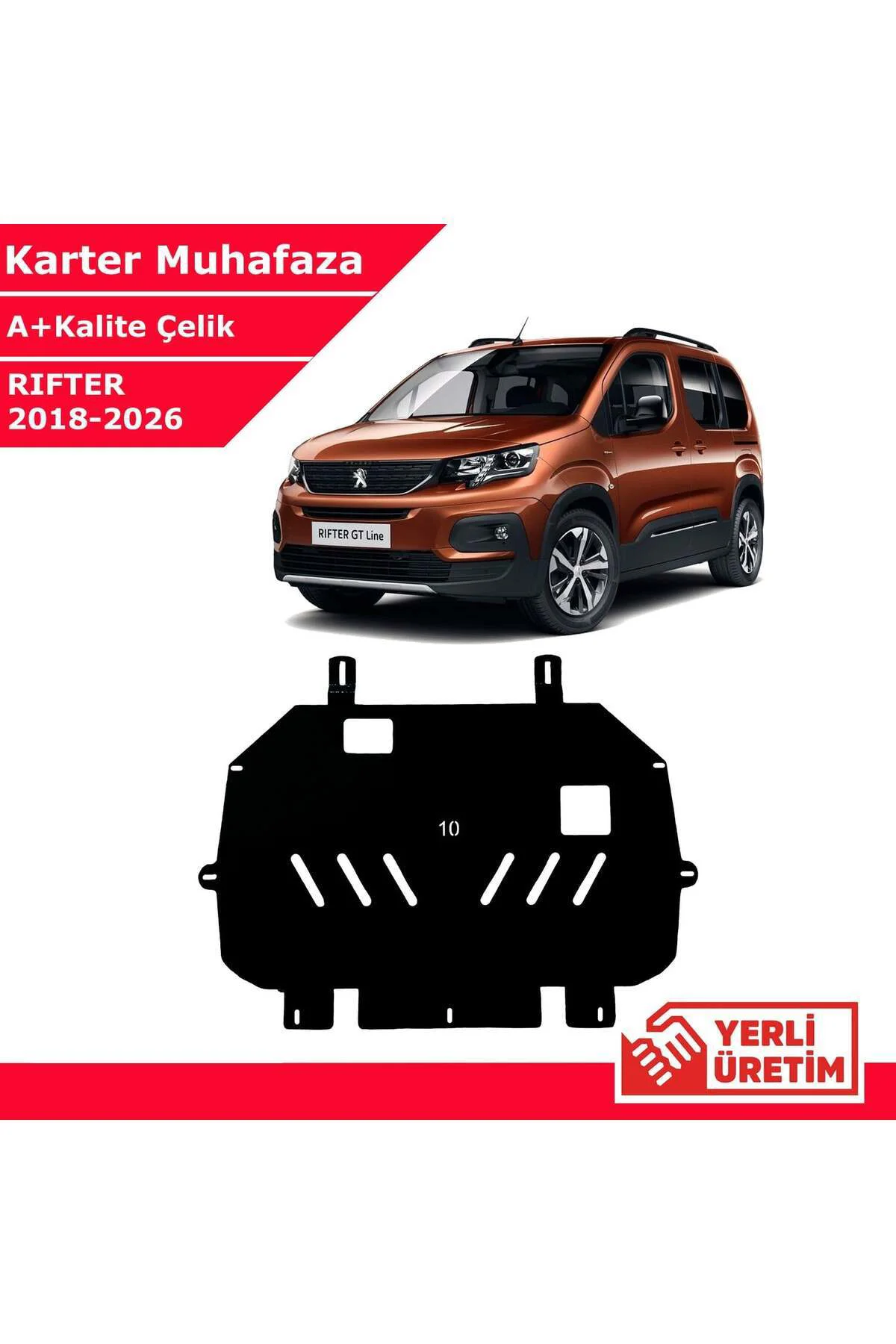 Peugeot Rifter 2018-2026 Çelik Karter Muhafaza Çelik Koruma Sacı Peugeot Rifter 2018-2026 Çelik Karter Muhafaza Çelik Koruma Sacı