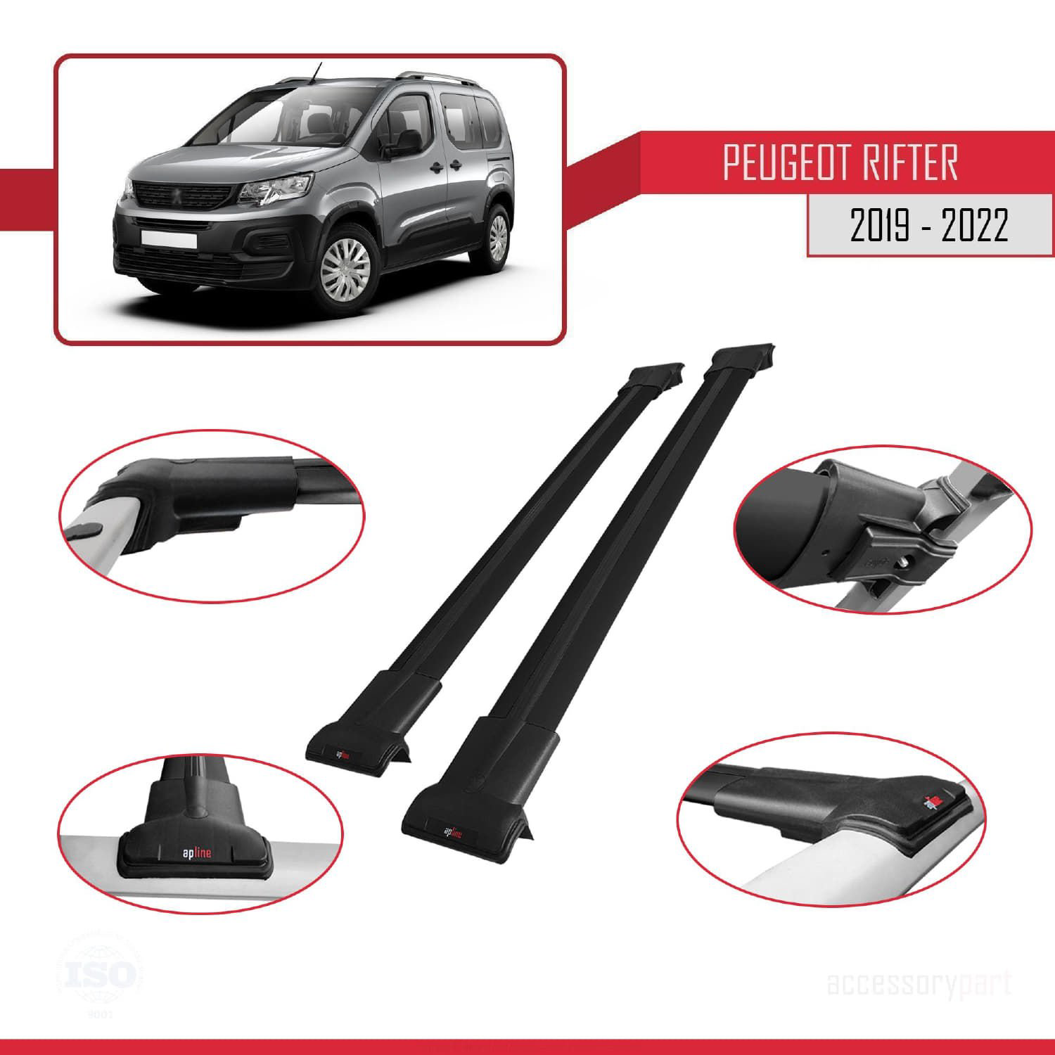Peugeot Rifter 2019-2022 Arası ile Uyumlu FLY Model Ara Atkı Tava