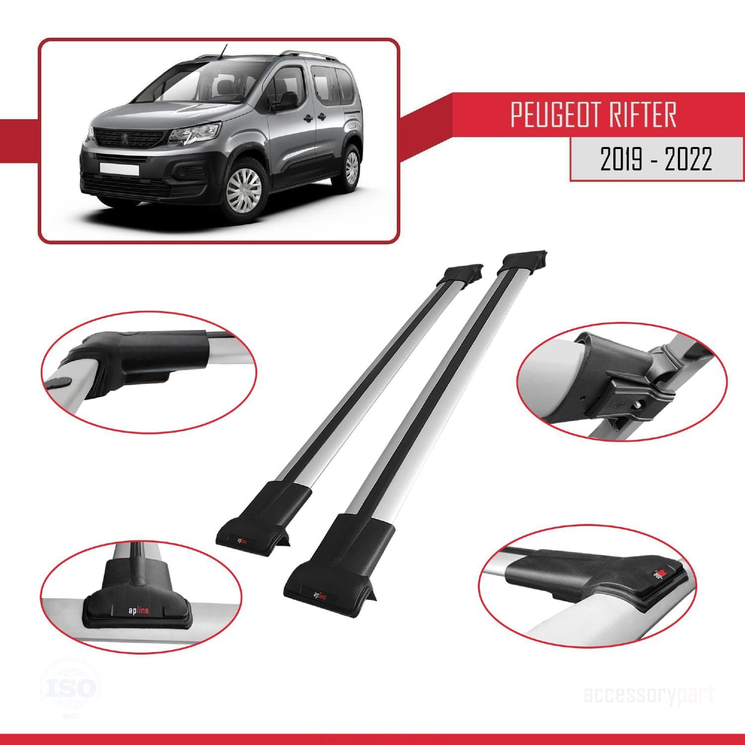 Peugeot Rifter 2019-2022 Arası ile Uyumlu FLY Model Ara Atkı Tava