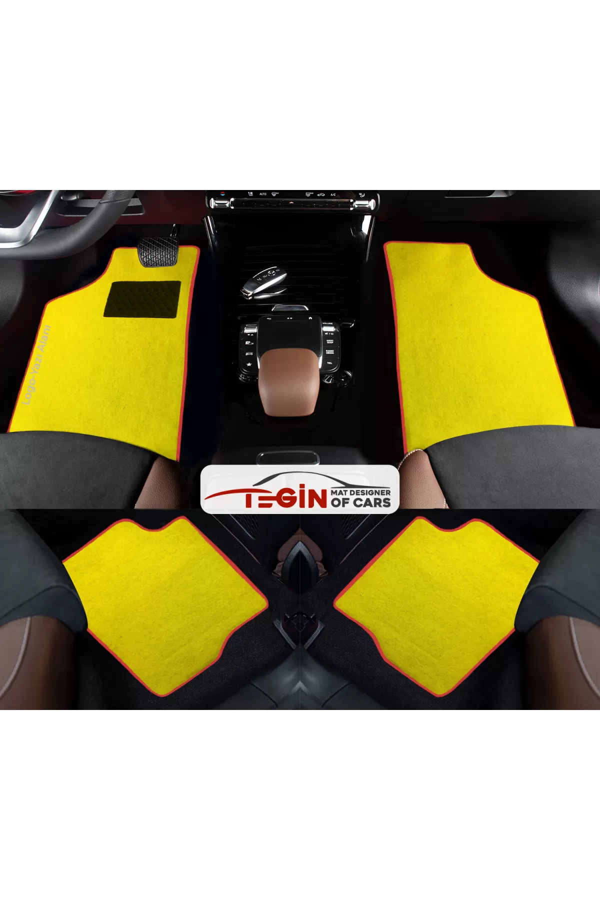 Peugeot Rifter Prime Sarı Halı Kırmızı Kenar Halı Paspas