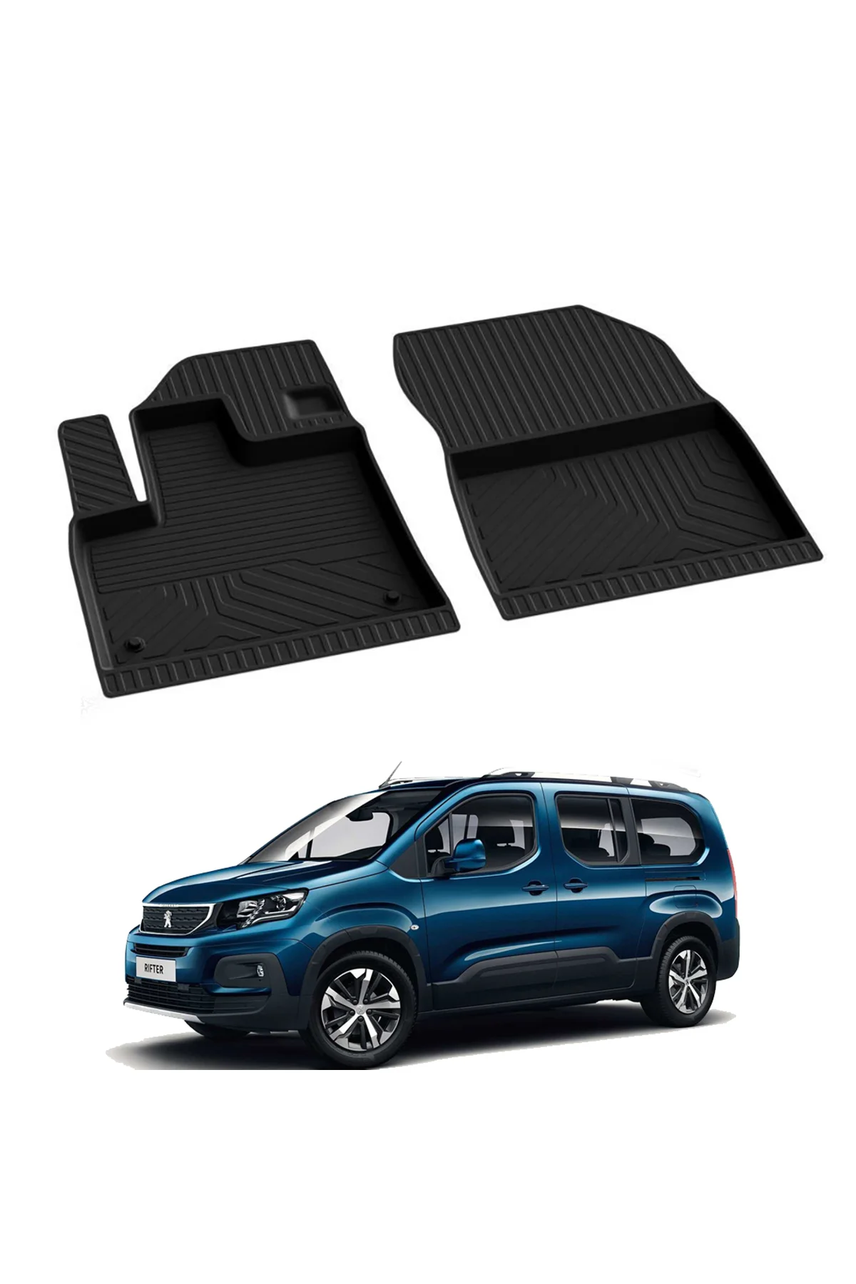 PEUGEOT RIFTER VAN-ÖN 2 PARÇA 2019-2024 Model Yılları İçin Uyumlu Yeo 4D Havuzlu Paspas Takımı Fiyatı, Yorumları ve Özellikleri