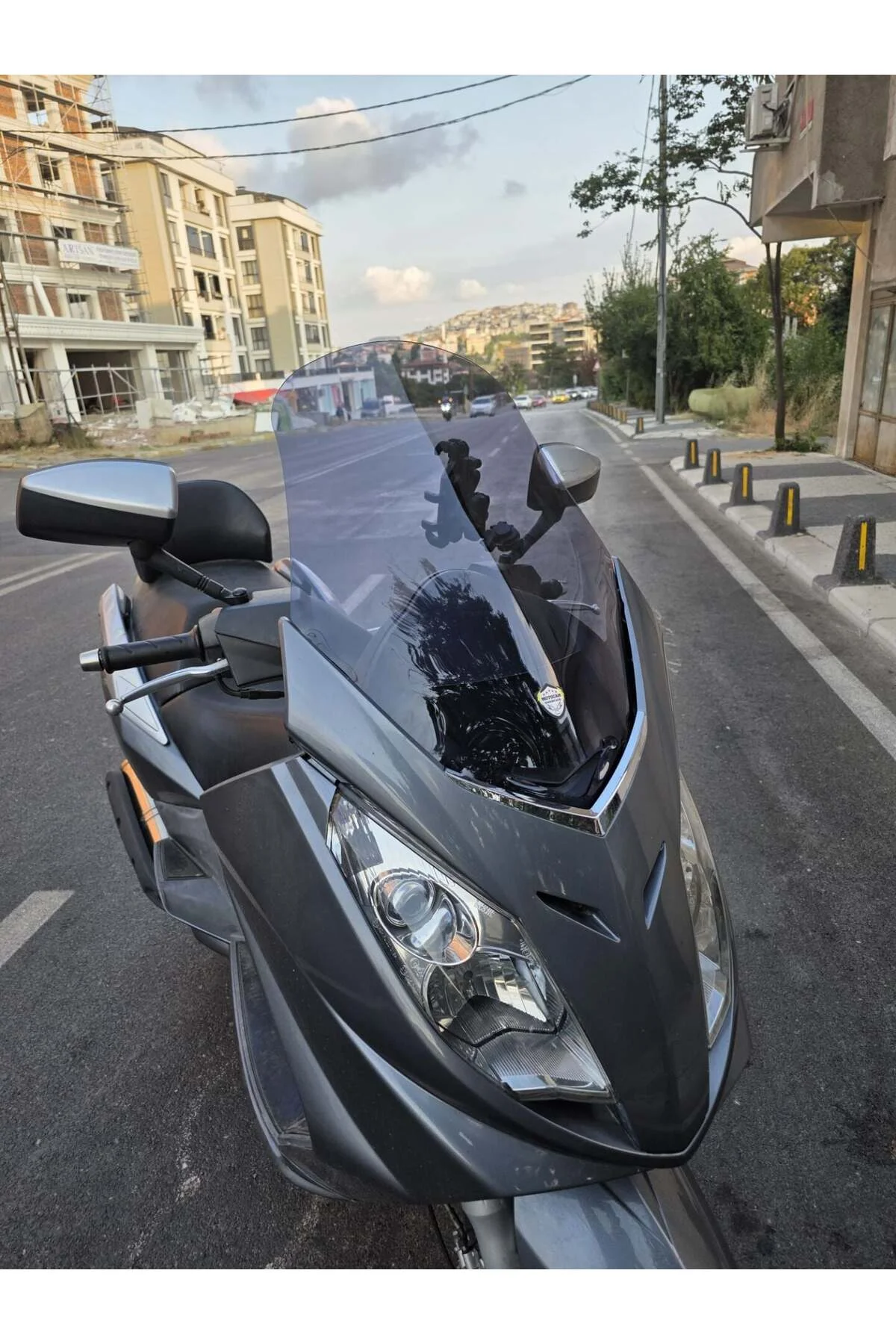 Peugeot Satelis 125 Ön Cam 2006-2014 Model 63cm Füme Renkli 4mm - Görsel 7