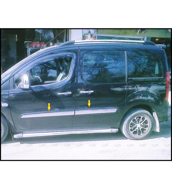 Peugeot Tepee Uyumlu Yan Kapı Çıtası 2008-2016 Paslanmaz Çelik Pa
