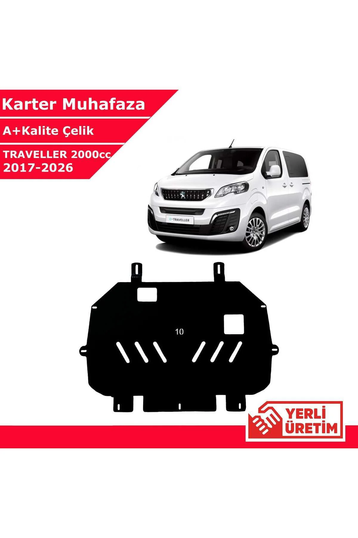 Peugeot Traveller 2000cc 2017-2026 Çelik Karter Muhafaza Çelik Ko