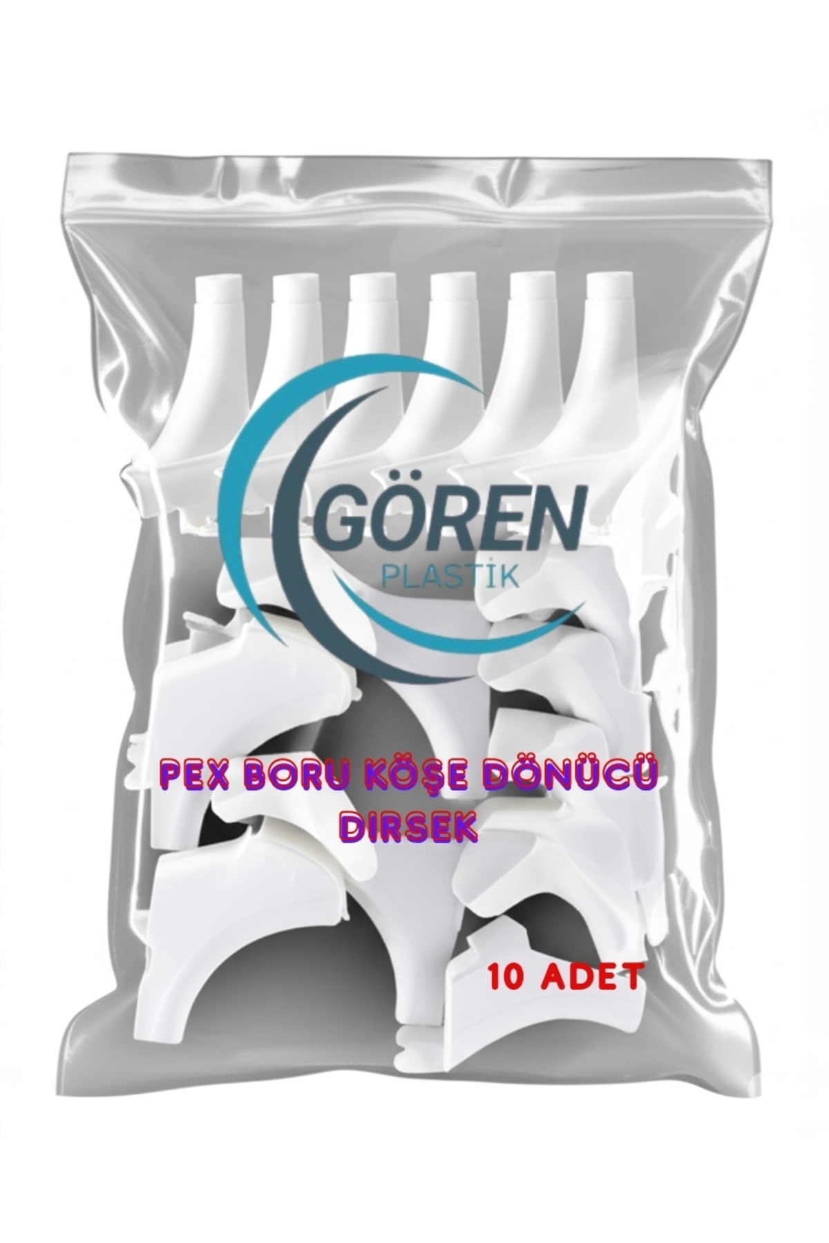 Gören Pex Boru Köşe Dönücü Dirsek (10'Lu Paket) - Yerden İsıtma Ve Kalo