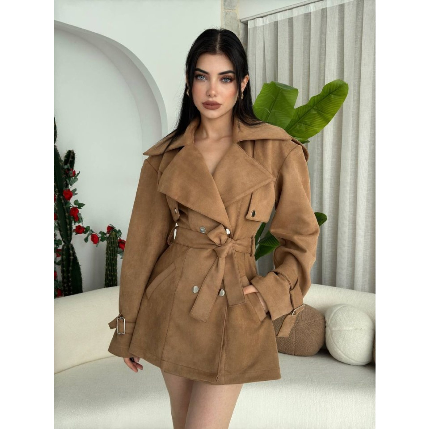 Pexa Lucky Life Kadın Kemerli Ceket Pexa Lucky Life Kadın Kemerli Ceket