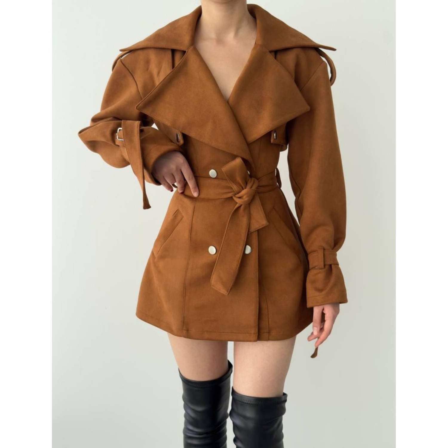 Pexa Lucky Life Kadın Kemerli Ceket