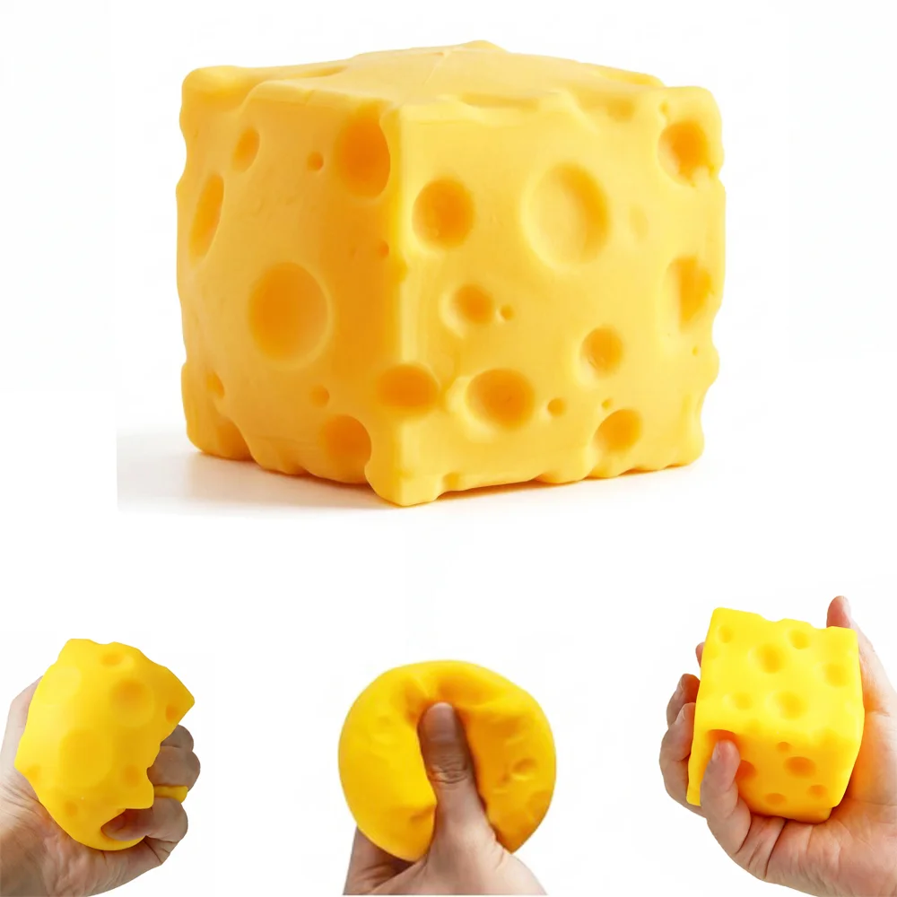 Peynir Squish Cheese Sukuşi Oyuncak Yumuşak Sıkılabilir Squishy - 1 Adet