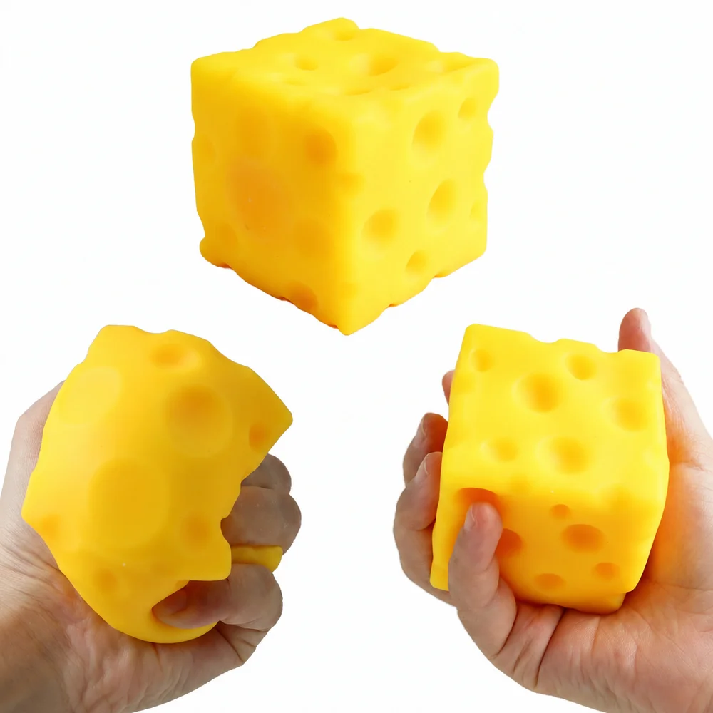 Peynir Squish Cheese Sukuşi Oyuncak Yumuşak Sıkılabilir Squishy - 1 Adet