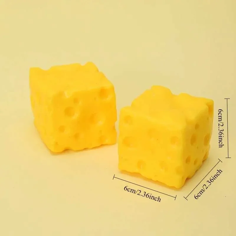 Peynir Squish Cheese Sukuşi Oyuncak Yumuşak Sıkılabilir Squishy - 1 Adet