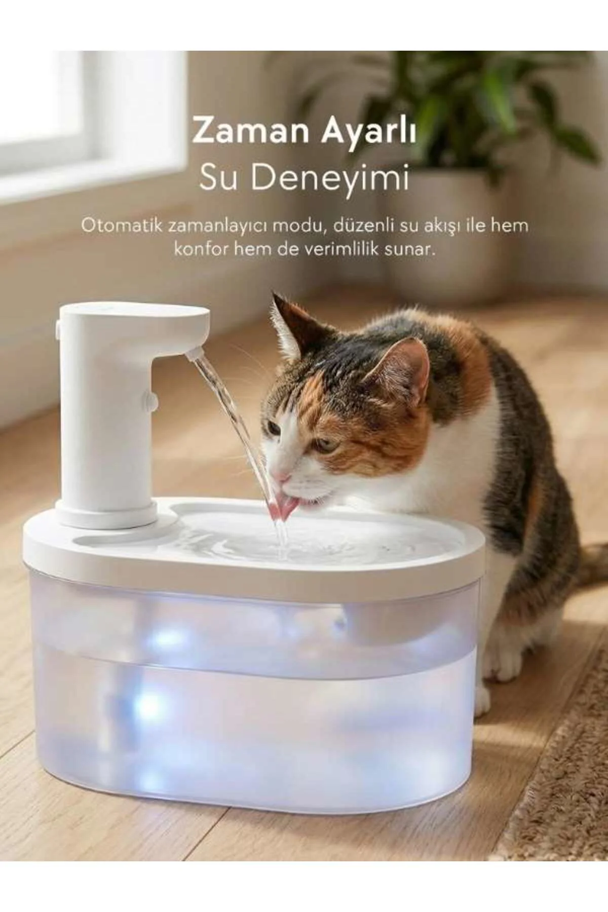 PF-010 Oval Pet Otomatik Su Pınarı 3.2L - Bataryalı ve Akıllı Sen