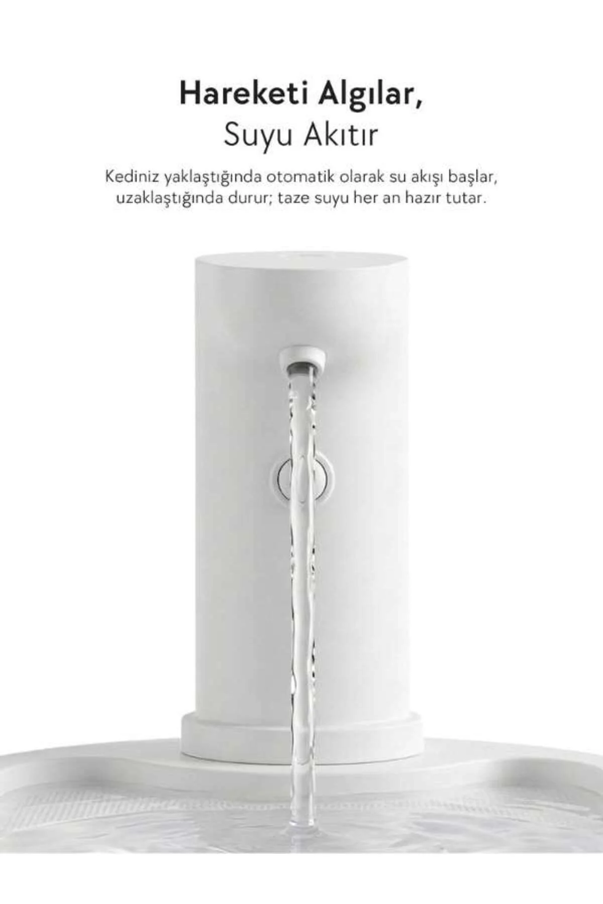 PF-010 Oval Pet Otomatik Su Pınarı 3.2L - Bataryalı ve Akıllı Sen