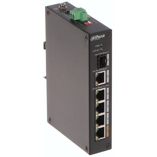 Dahua Pfs3106-4Et-60-V2,  6 Port, Megabit,  4Fe Poe Port (4Xpoe 60W) ,1
