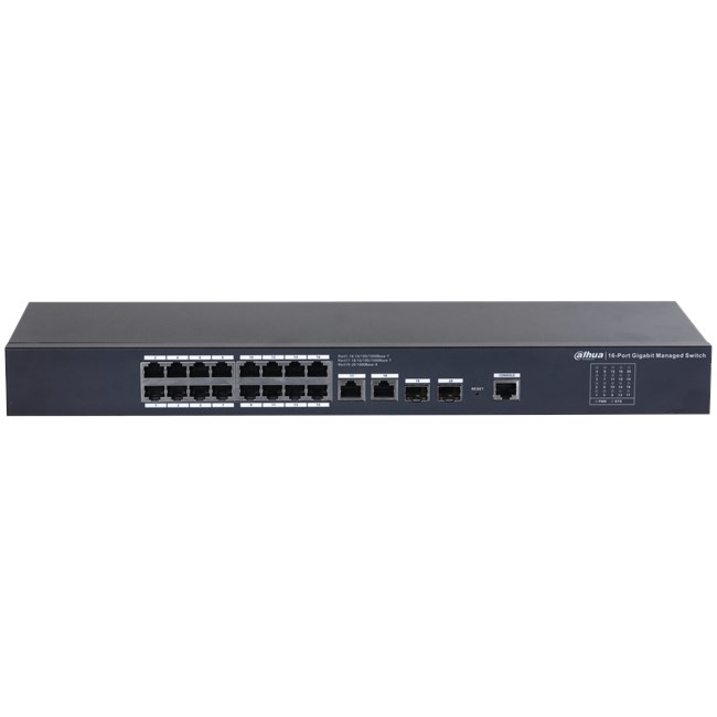 Dahua Pfs4218-16Gt-230 18-Port Yönetilebilir Gigabit Switch 16 Poe