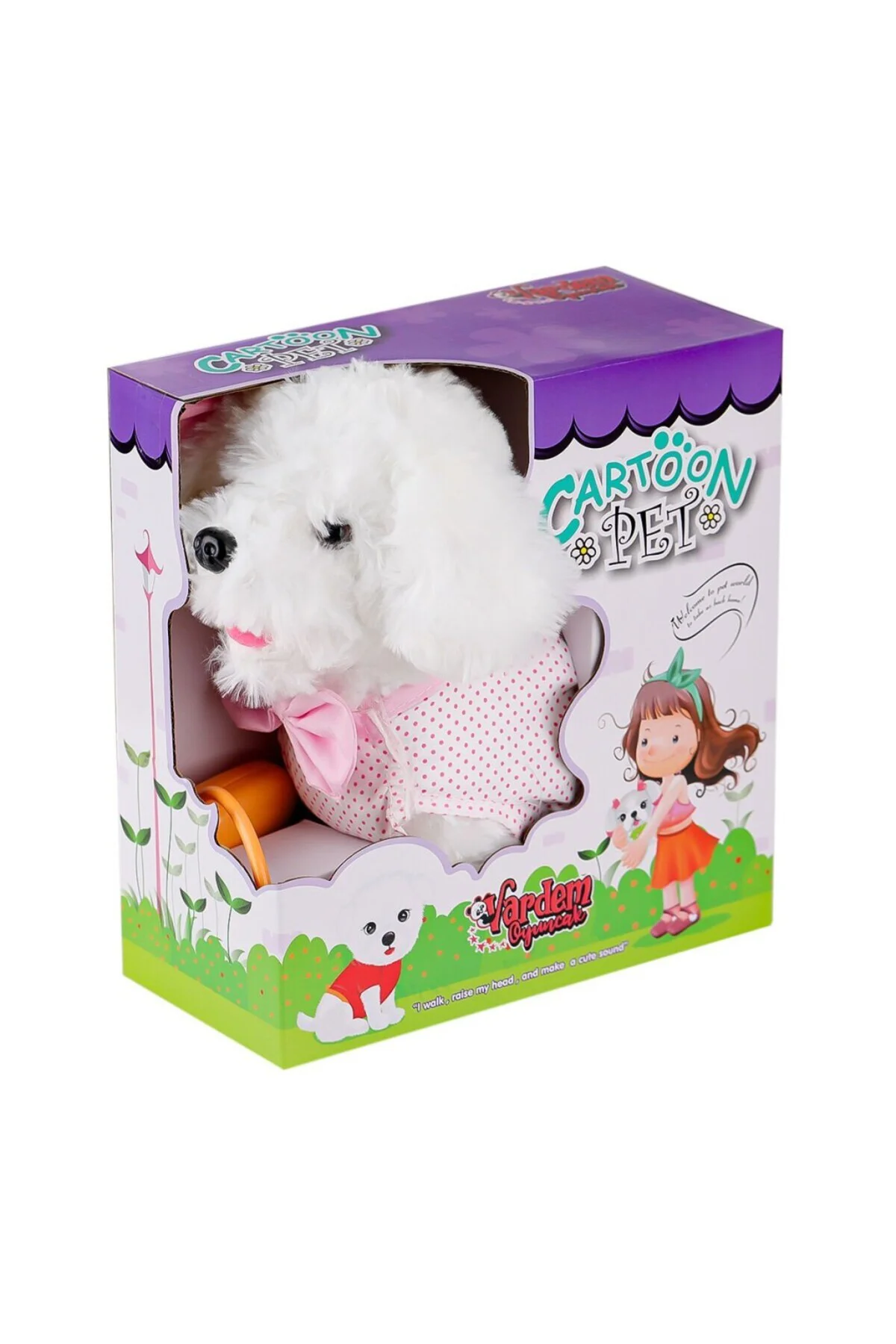 PFT-B025 Yürüyen Tasmalı Peluş Köpek