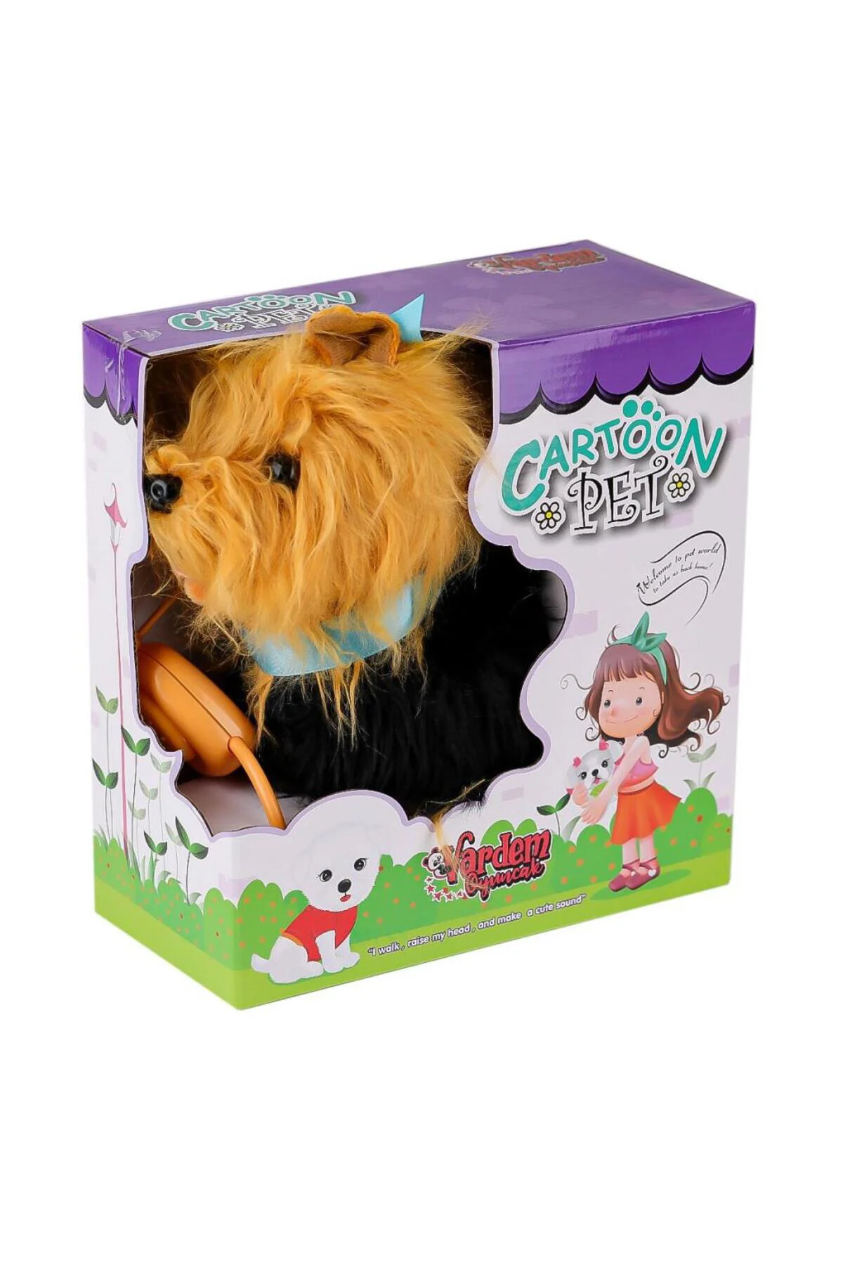 PFTB267 Yürüyen Tasmalı Peluş Köpek