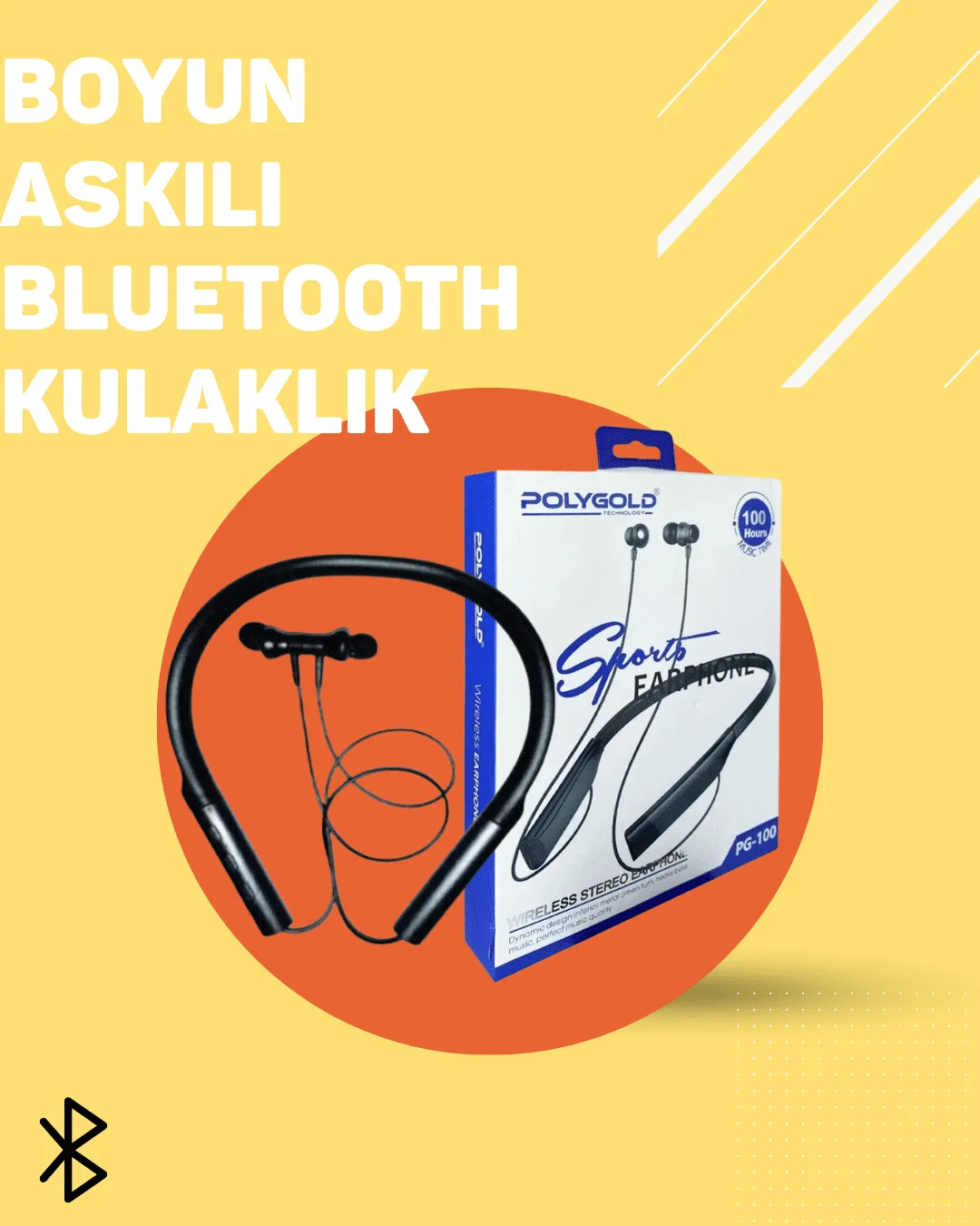 PG-100 Kablosuz Bluetooth Kulaklık