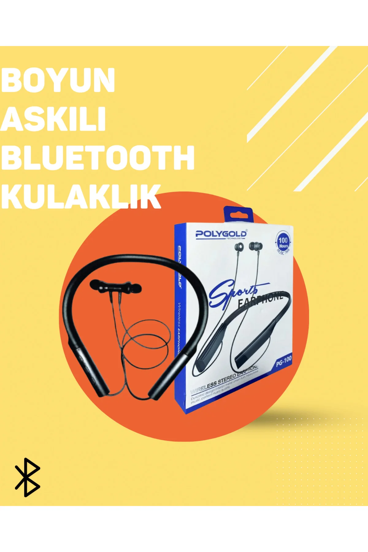 PG-100 Kablosuz Bluetooth Kulaklık
