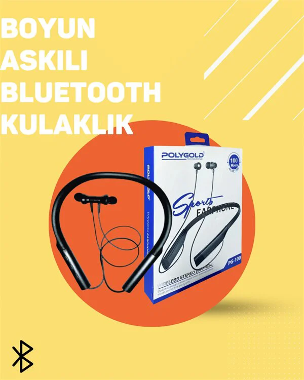 PG-100 Kablosuz Bluetooth Kulaklık – 50 Saat Pil Ömrü ve Ergonomik Tasarım