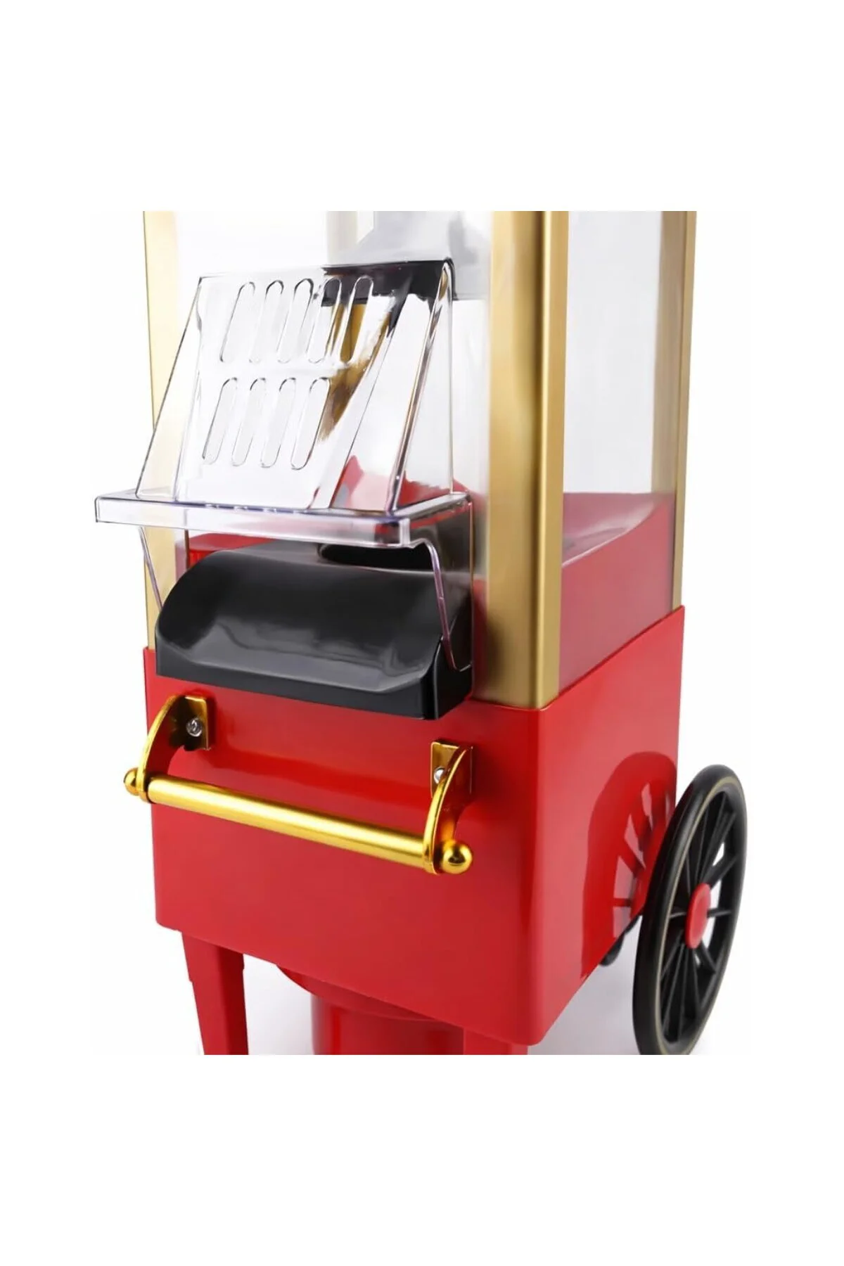 PG-618 Retro Popcorn Mısır Patlatma Makinesi 1200W Kırmızı 39 x 1