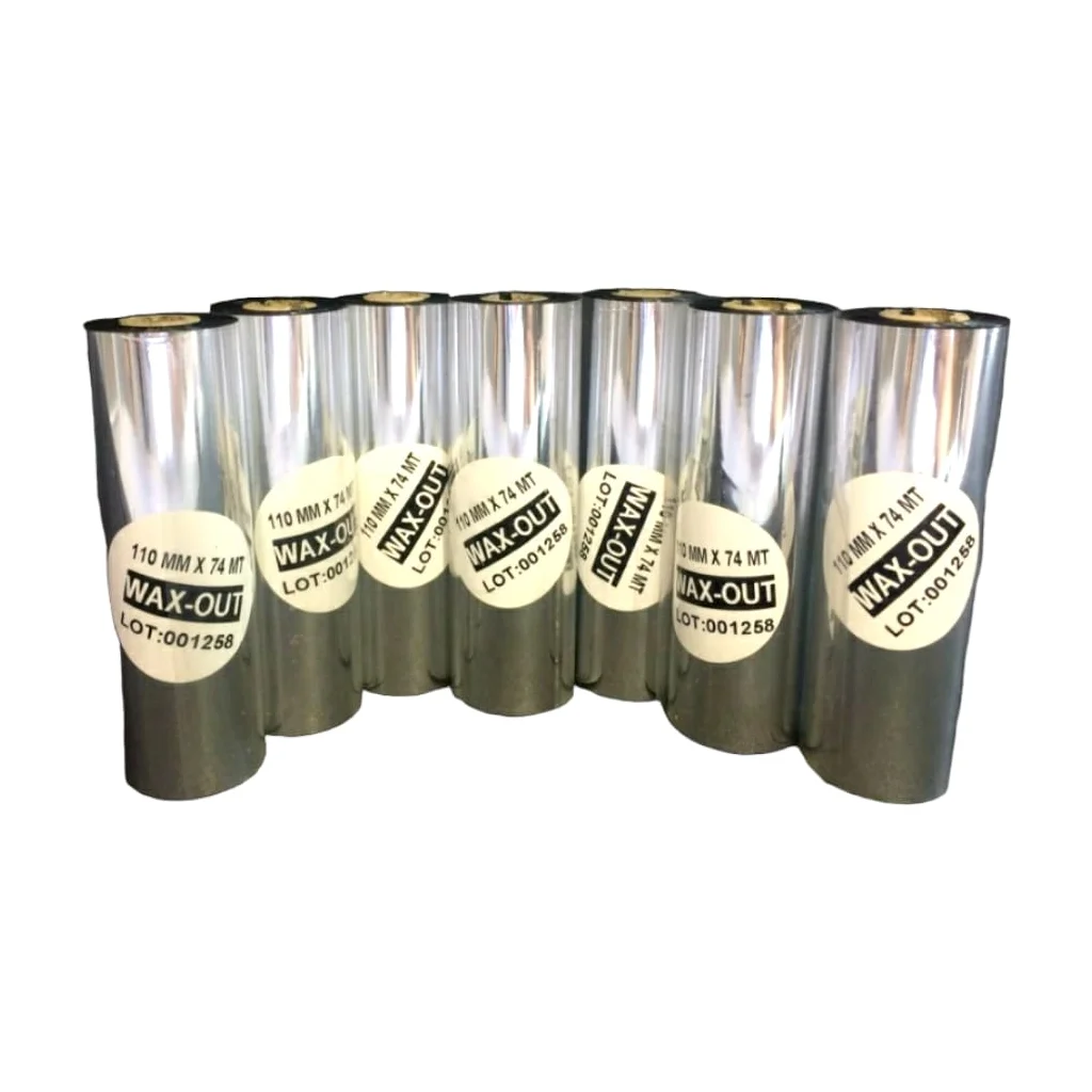 PG Ribon Wax 110mm x 74m Termal Etiket Bantı (10lu Paket) - Yüksek Kalite ve Dayanıklılık