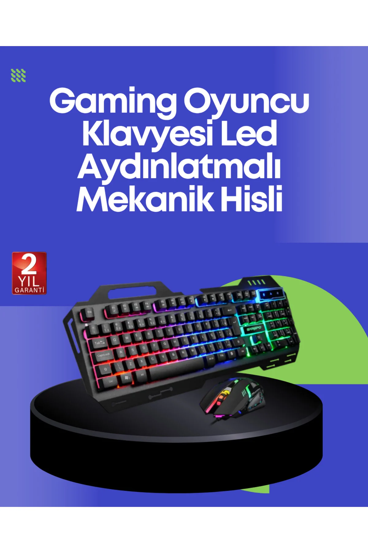 PG8018 LED Aydınlatmalı Mekanik Klavye Mouse – Oyunlarda Üstün