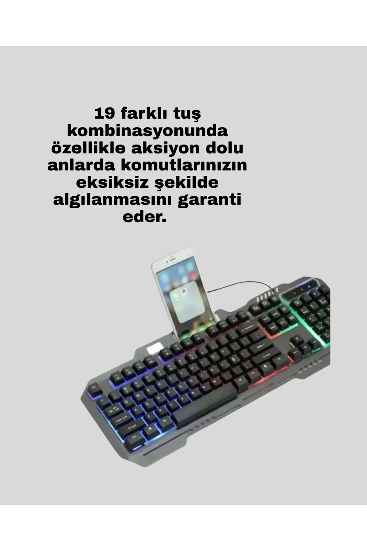 PG8018 LED Aydınlatmalı Mekanik Klavye Mouse – Oyunlarda Üstün - 