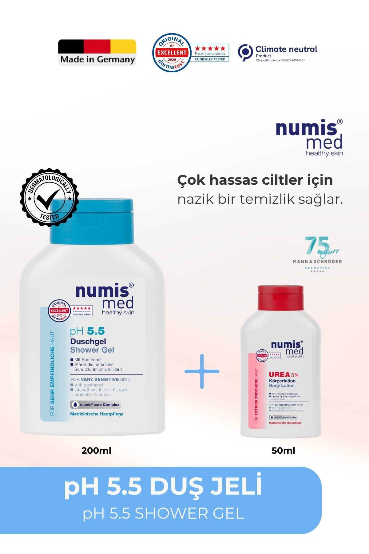pH 5.5 Duş Jeli 200 ml - Hassas Ciltler İçin Besleyici ve Nem Destekleyici Nazik Vücut Temizleyici pH 5.5 Duş Jeli 200 ml - Hassas Ciltler İçin Besleyici ve Nem Destekleyici Nazik Vücut Temizleyici