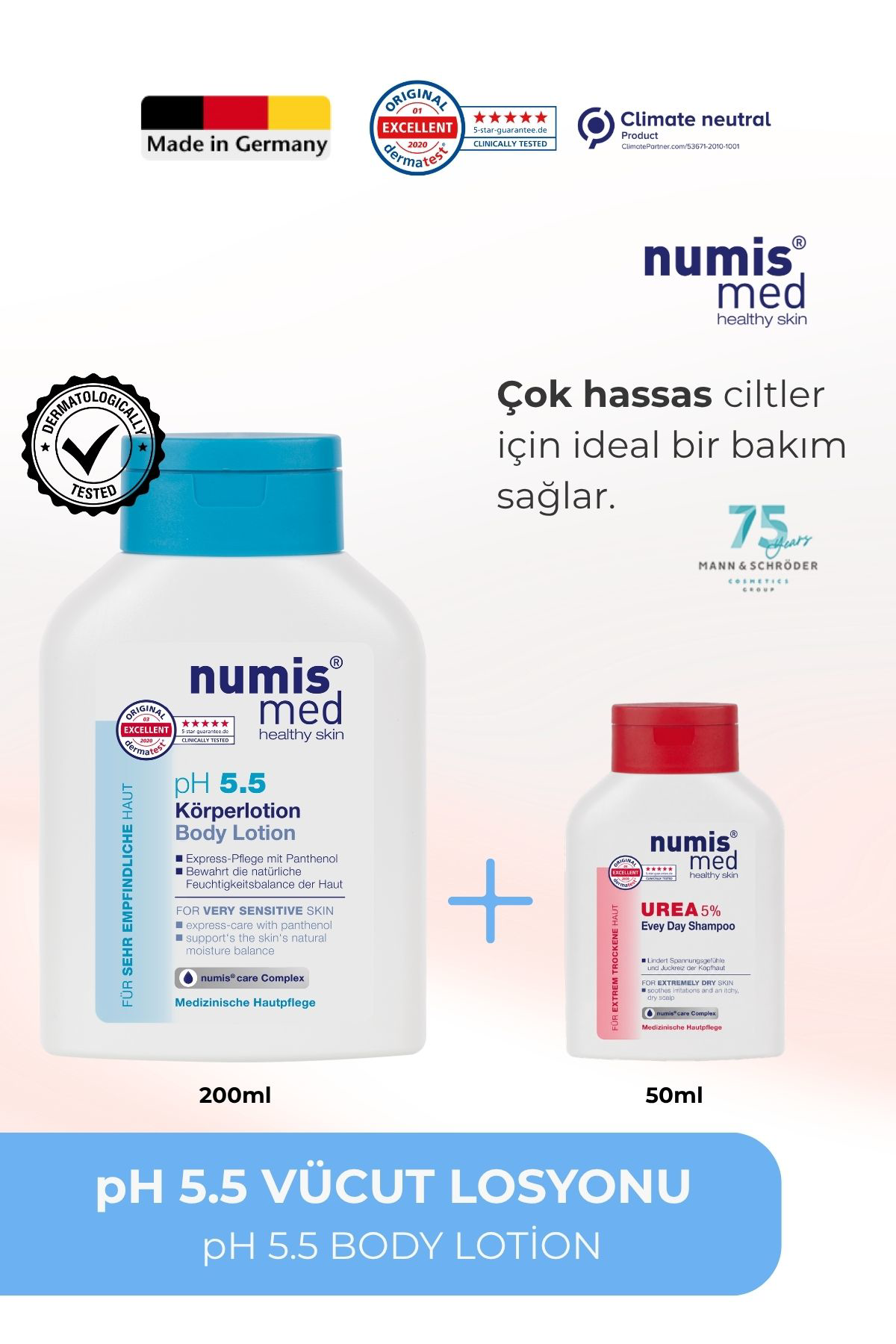 pH 5.5 Vücut Losyonu 200 ml - Hassas Ciltler İçin Nemlendirici ve Yatıştırıcı Bakım pH 5.5 Vücut Losyonu 200 ml - Hassas Ciltler İçin Nemlendirici ve Yatıştırıcı Bakım