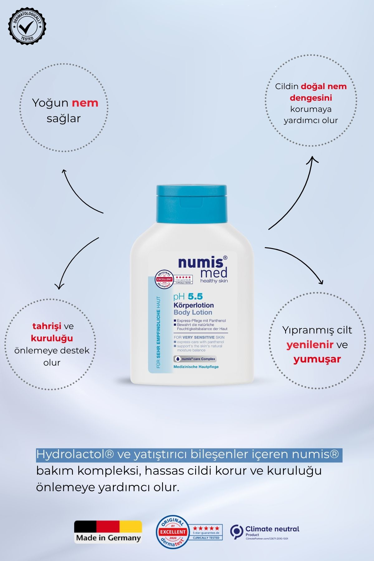 pH 5.5 Vücut Losyonu 200 ml - Hassas Ciltler İçin Nemlendirici ve Yatıştırıcı Bakım pH 5.5 Vücut Losyonu 200 ml - Hassas Ciltler İçin Nemlendirici ve Yatıştırıcı Bakım