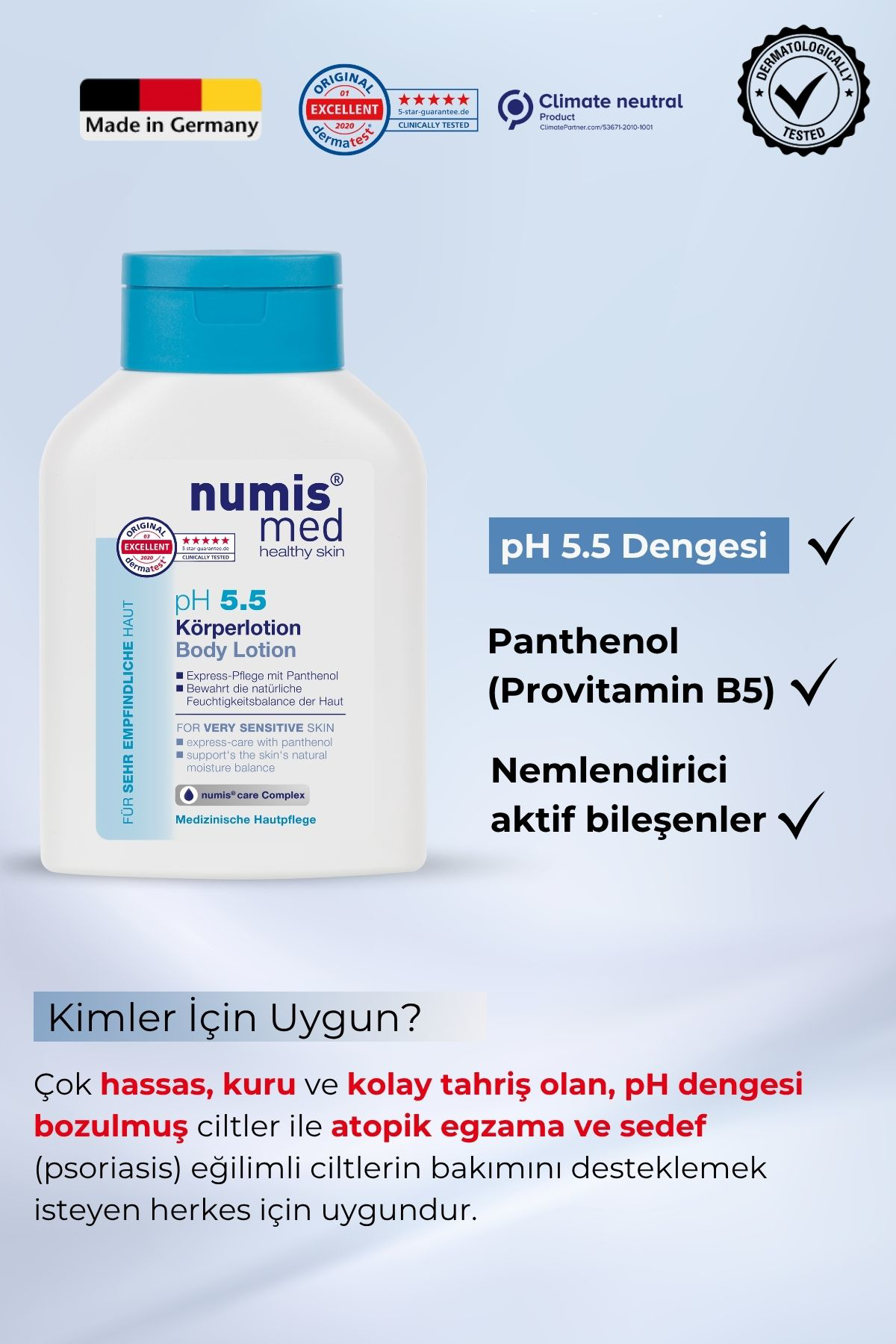 pH 5.5 Vücut Losyonu 200 ml - Hassas Ciltler İçin Nemlendirici ve Yatıştırıcı Bakım pH 5.5 Vücut Losyonu 200 ml - Hassas Ciltler İçin Nemlendirici ve Yatıştırıcı Bakım