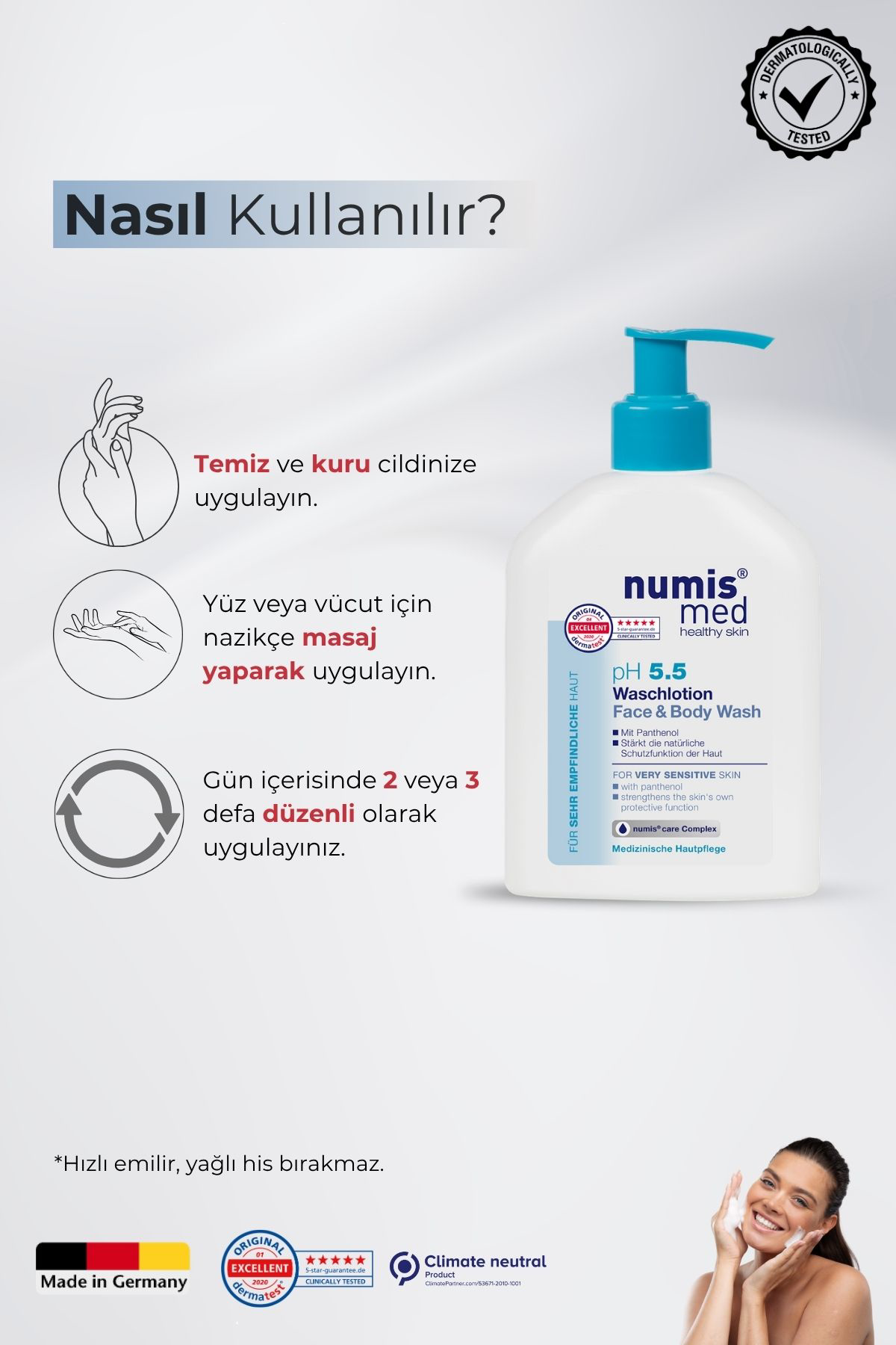pH 5.5 Yüz ve Vücut Yıkama Jeli 200 ml - Hassas Ciltler İçin Nazik ve Nem Destekleyici Temizlik pH 5.5 Yüz ve Vücut Yıkama Jeli 200 ml - Hassas Ciltler İçin Nazik ve Nem Destekleyici Temizlik