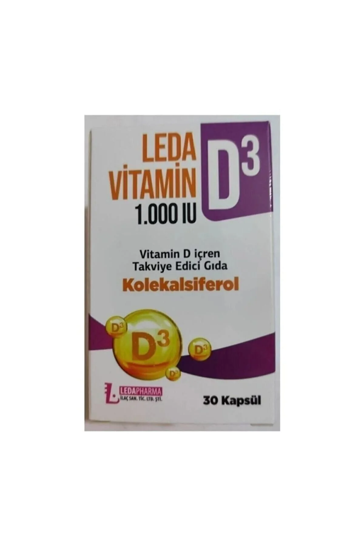 Pharma Vitamin D3 (30 Kapsül)