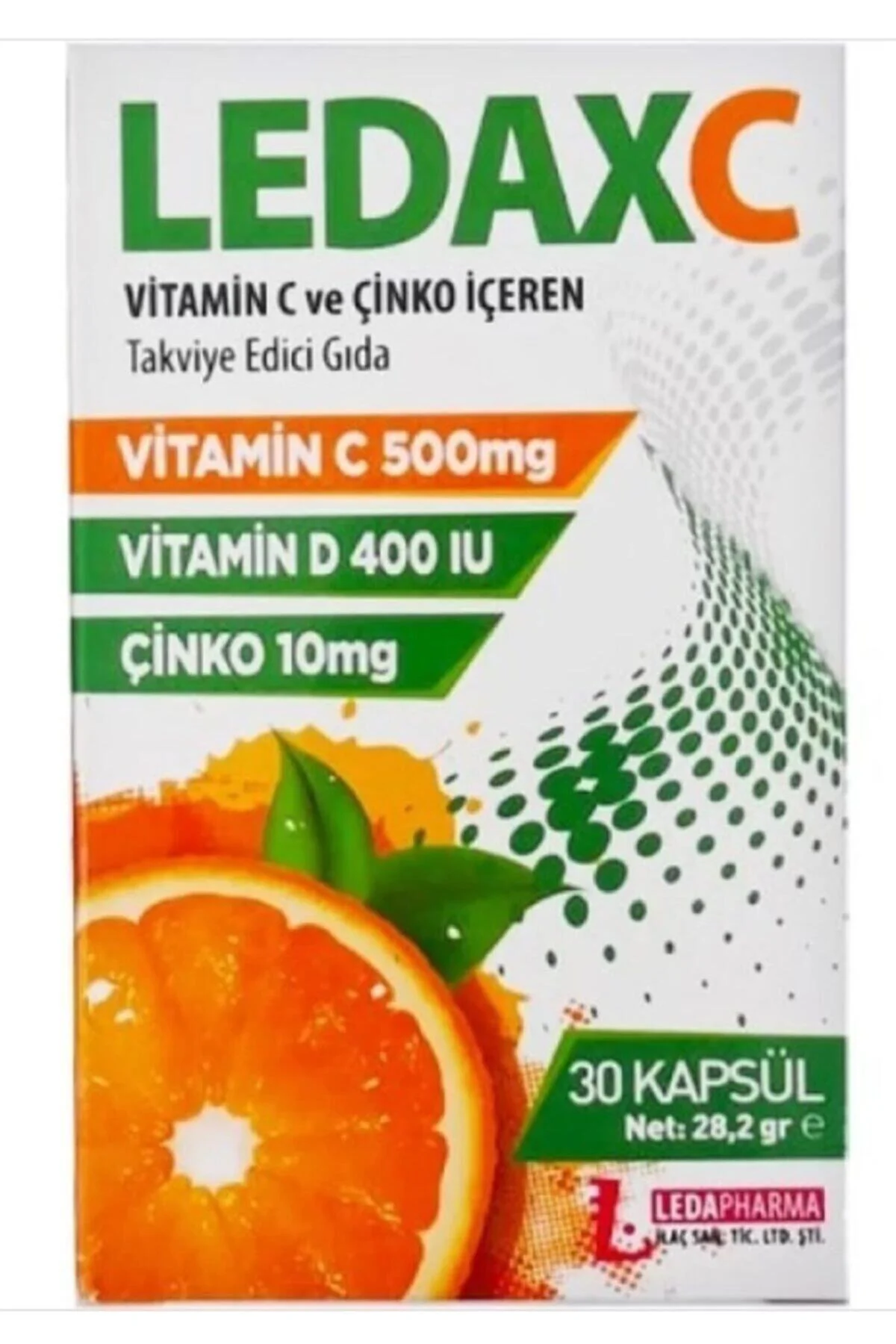 Pharma X C Vitamini D Vitamini ve Çinko (30 Kapsül)