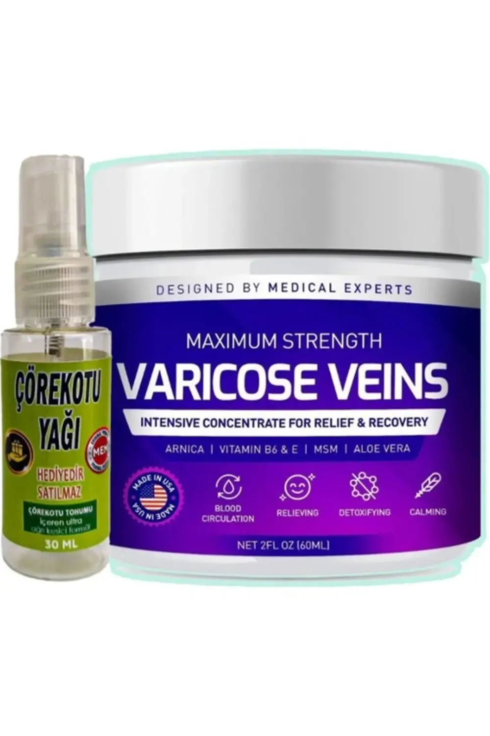 Pharmapulse Varicose Veins Purple Bakım Kremi 100 ml + Çörek Otu