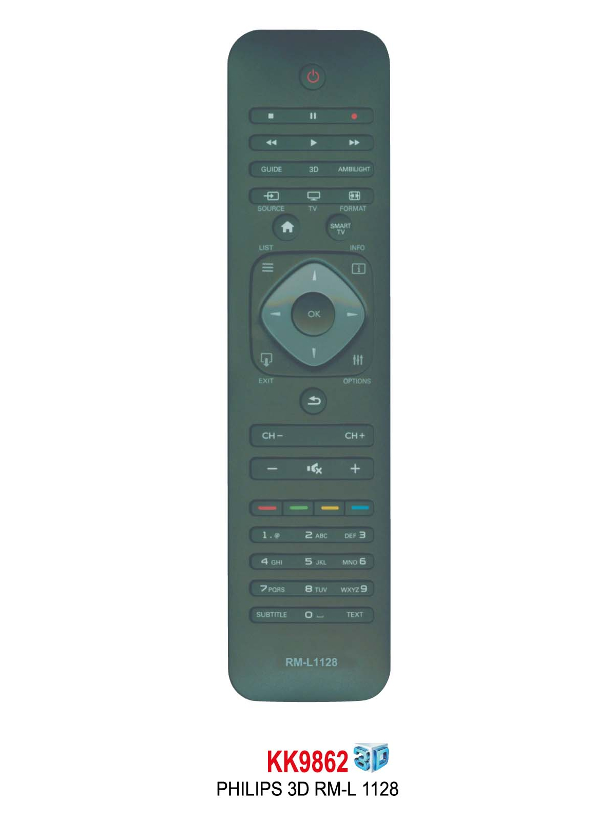 PHILIPS 3D RM-L 1128 lcd KUMANDA PHILIPS 3D RM-L 1128 lcd KUMANDA