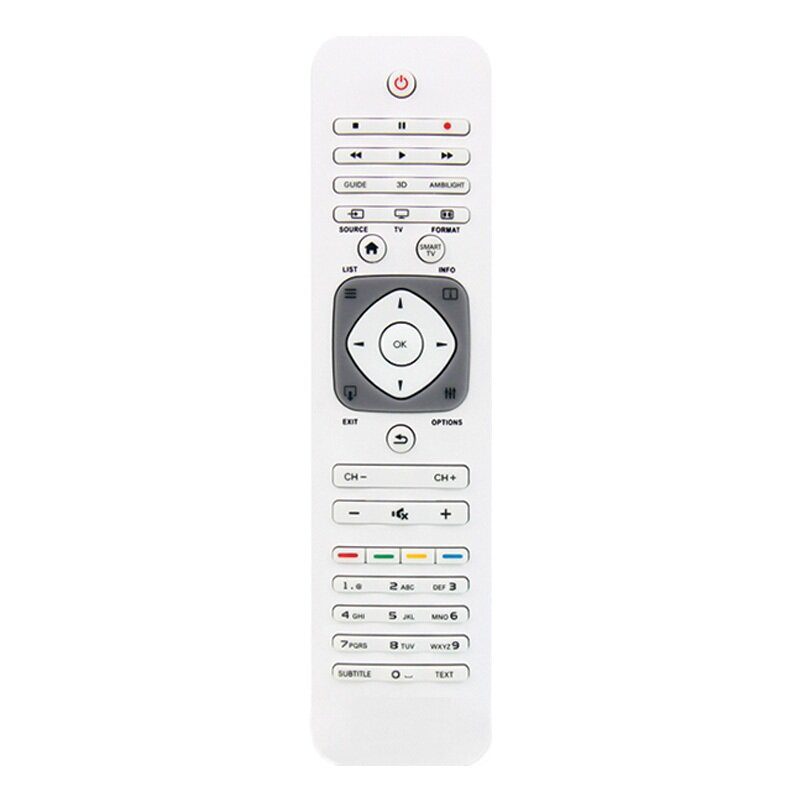 Philips 47PFL7108K/12 Uyumlu Klavyesiz Yedek Kumanda Beyaz Model