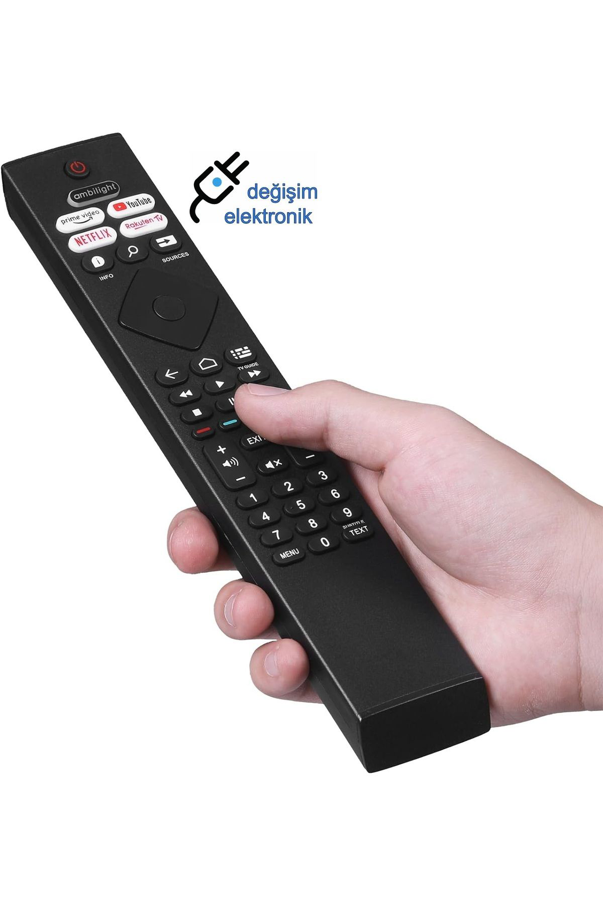 Tteknolojik Philips 85Pus8808 Uyumlu Android Led Tv Kumandasi