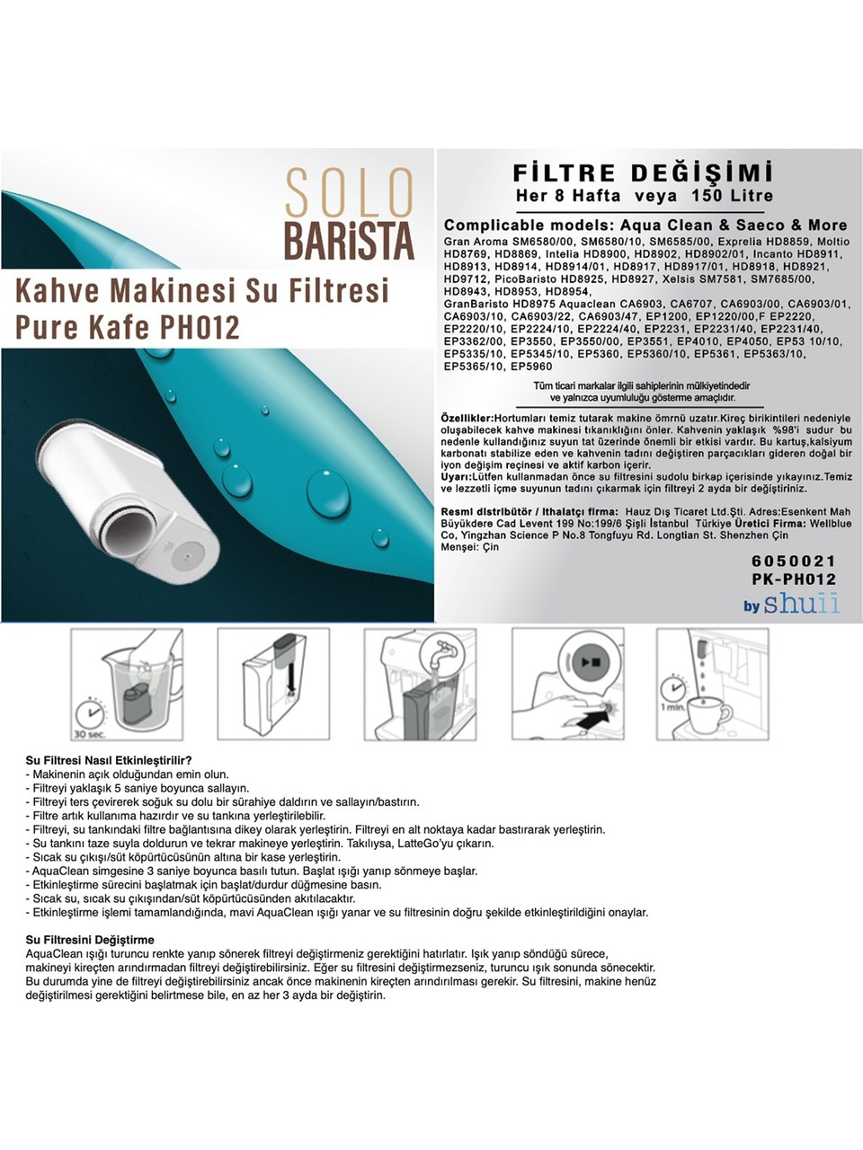 Philips Aquaclean Kahve Makinesi Kireç Önleyici Su Filtresi 4 Ade Philips Aquaclean Kahve Makinesi Kireç Önleyici Su Filtresi 4 Ade