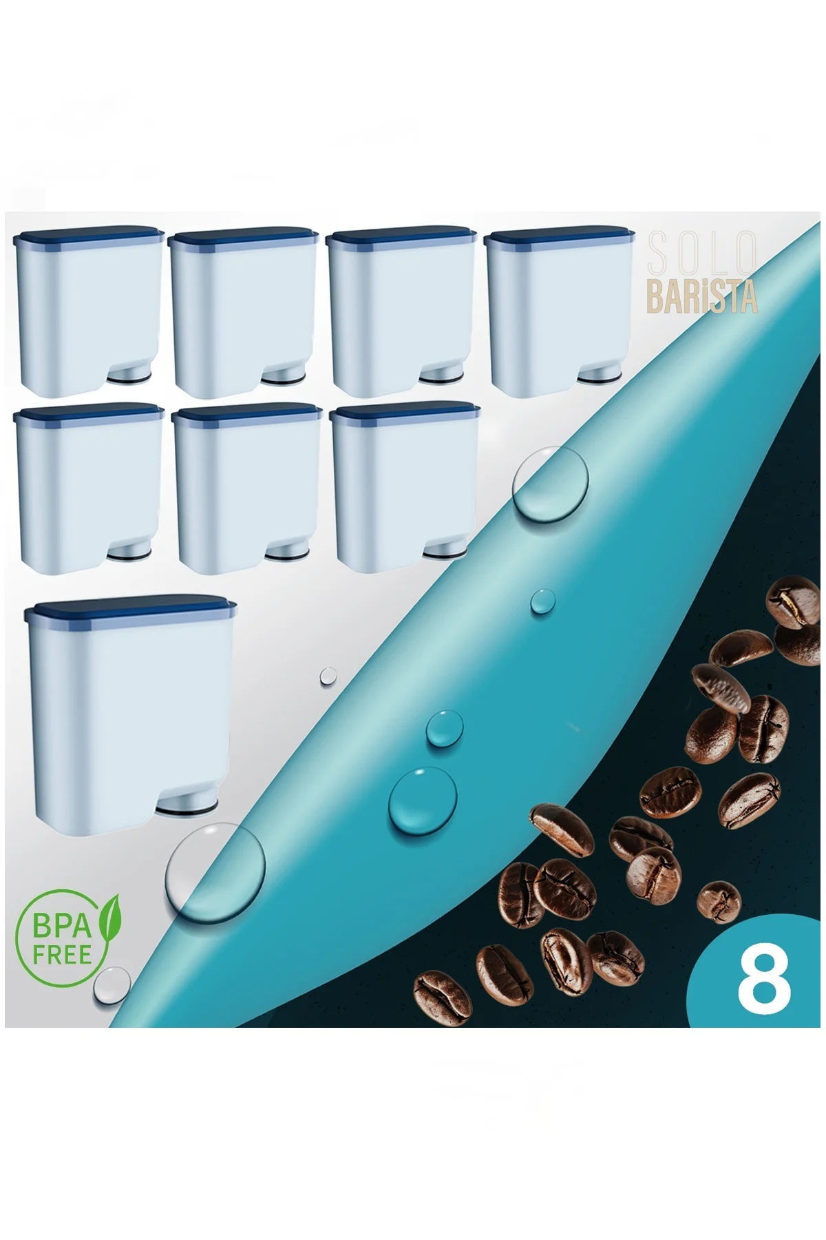 Philips Aquaclean Kahve Makinesi Kireç Önleyici Su Filtresi 8 Ade