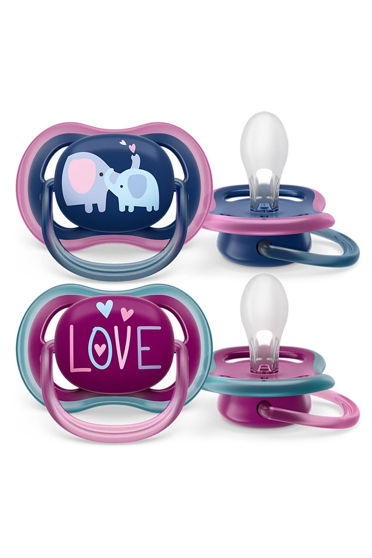 Philips  Avent Scf349/22 Ultra Air 18+ Ay 2'Li Kız Emzik