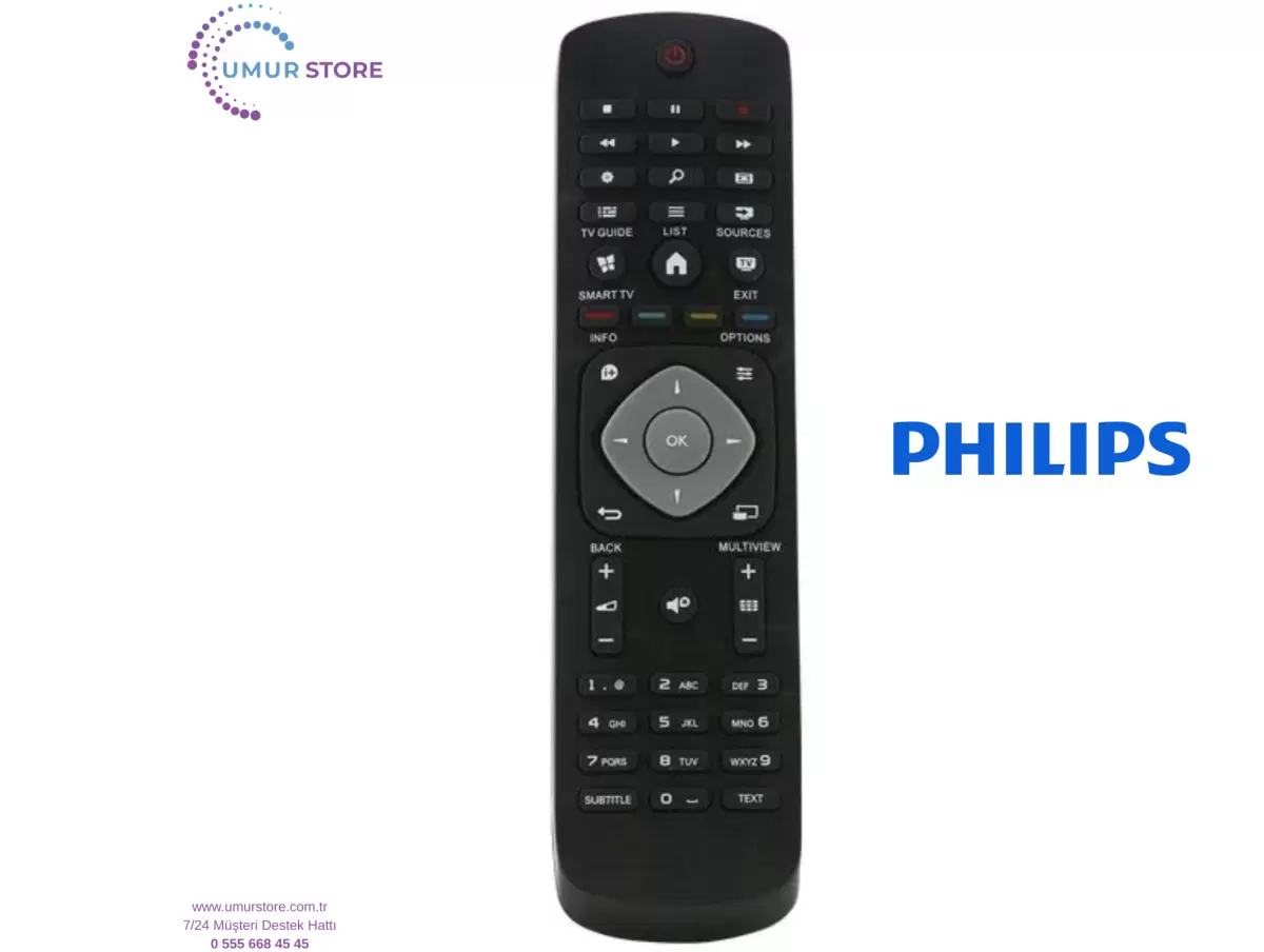 Philips İle Uyumlu 42PFK6109/12 Led Televizyon Kumandası Philips İle Uyumlu 42PFK6109/12 Led Televizyon Kumandası