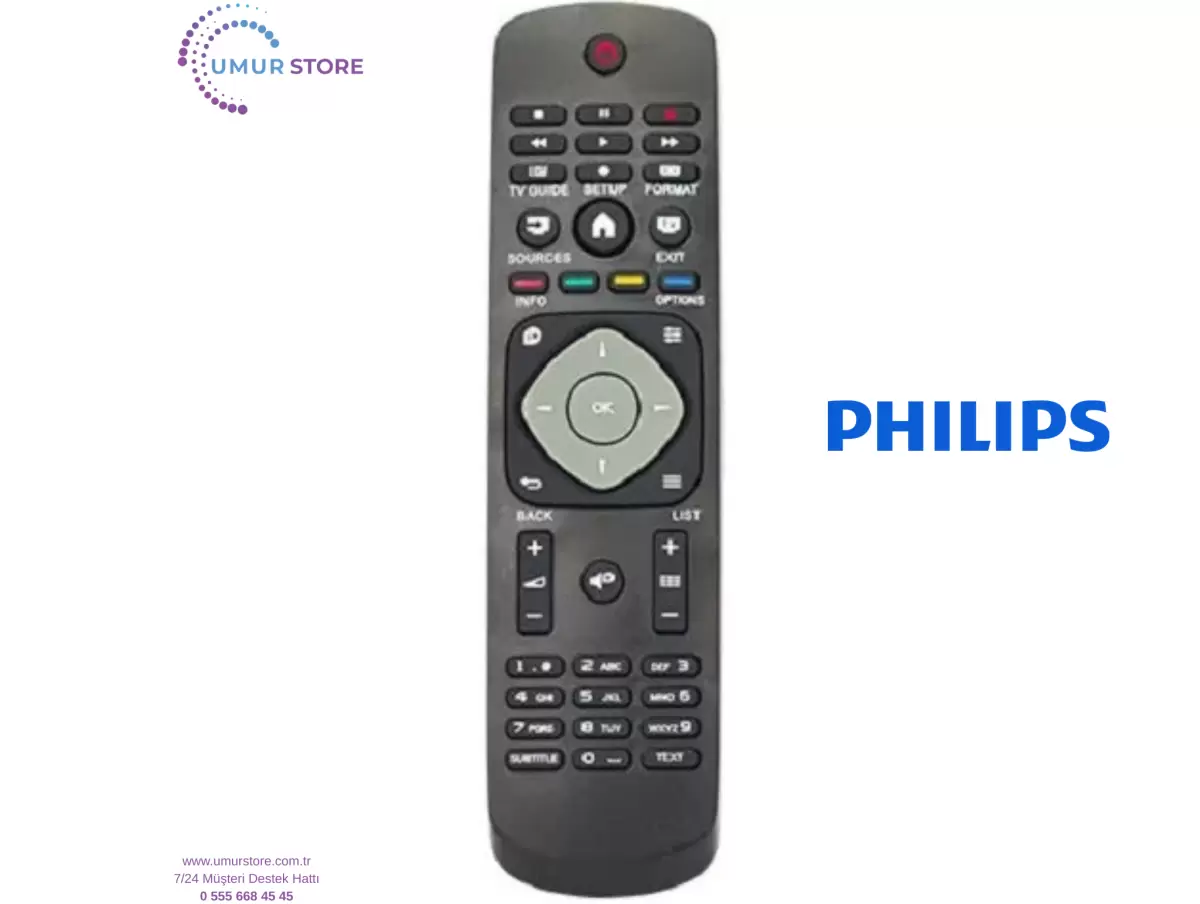 Philips İle Uyumlu 42PFK5199/12 Led Televizyon Kumandası Philips İle Uyumlu 42PFK5199/12 Led Televizyon Kumandası