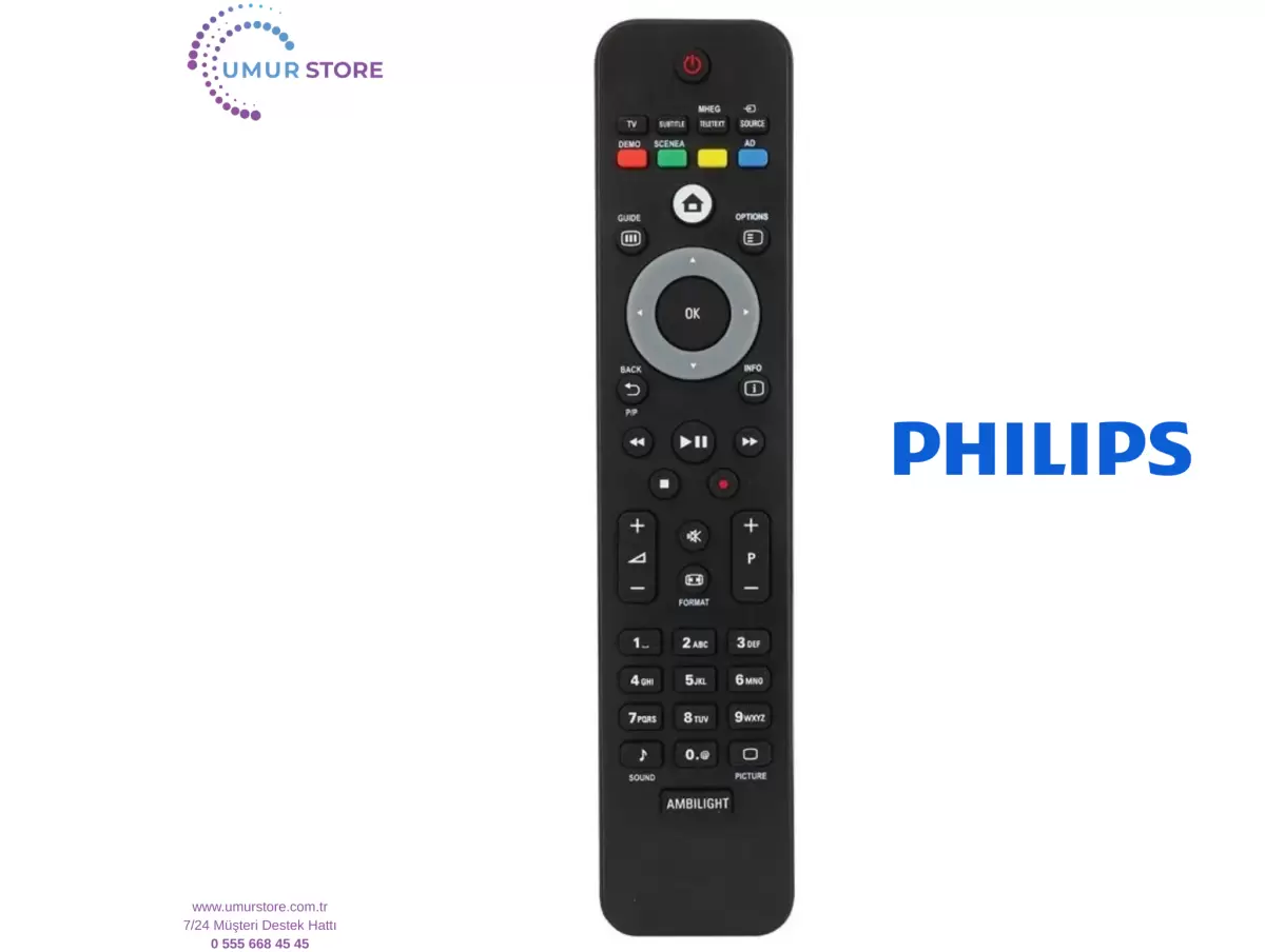 Philips İle Uyumlu 46PFL9704H/12 Lcd Televizyon Kumandası Philips İle Uyumlu 46PFL9704H/12 Lcd Televizyon Kumandası
