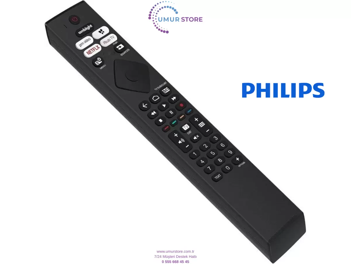 Philips İle Uyumlu 65OLED818/12 OLED TV Kumanda-Mikrofonsuz