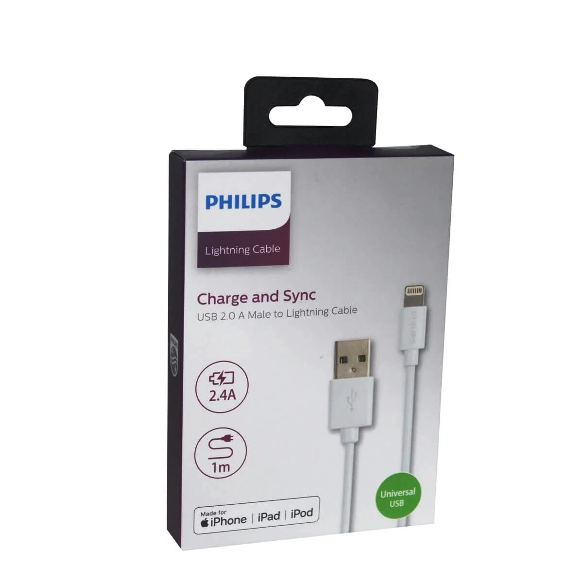 Philips Lightning USB İphone 5-6-7-8-X Hızlı Şarj ve Data Kablosu 1M SWR1508W/93 Philips Lightning USB İphone 5-6-7-8-X Hızlı Şarj ve Data Kablosu 1M SWR1508W/93