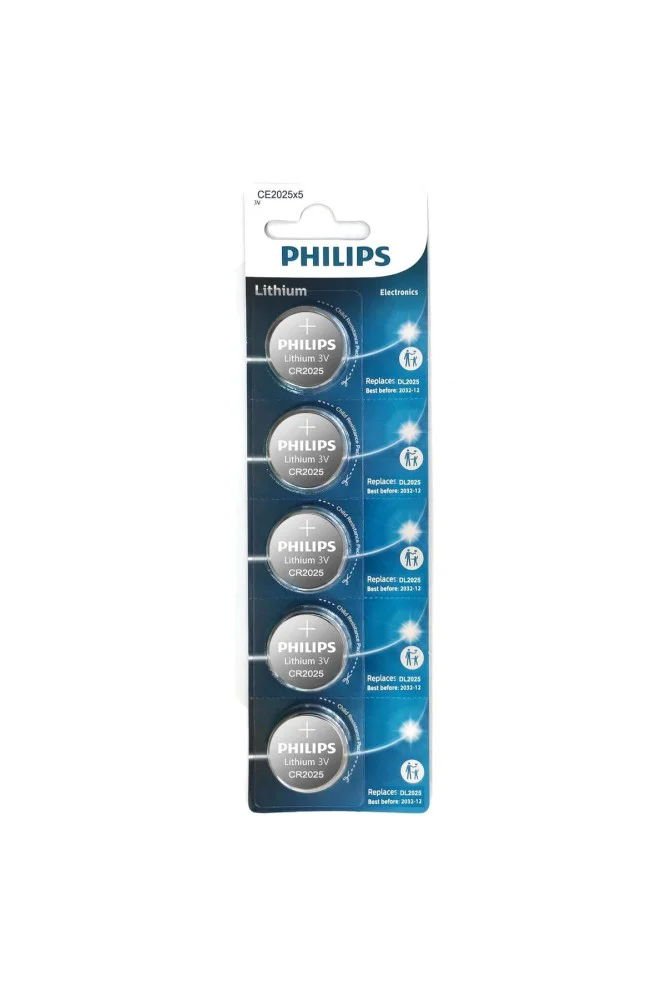 Philips Lithium Pil Cr2025 3.0V 5 Li