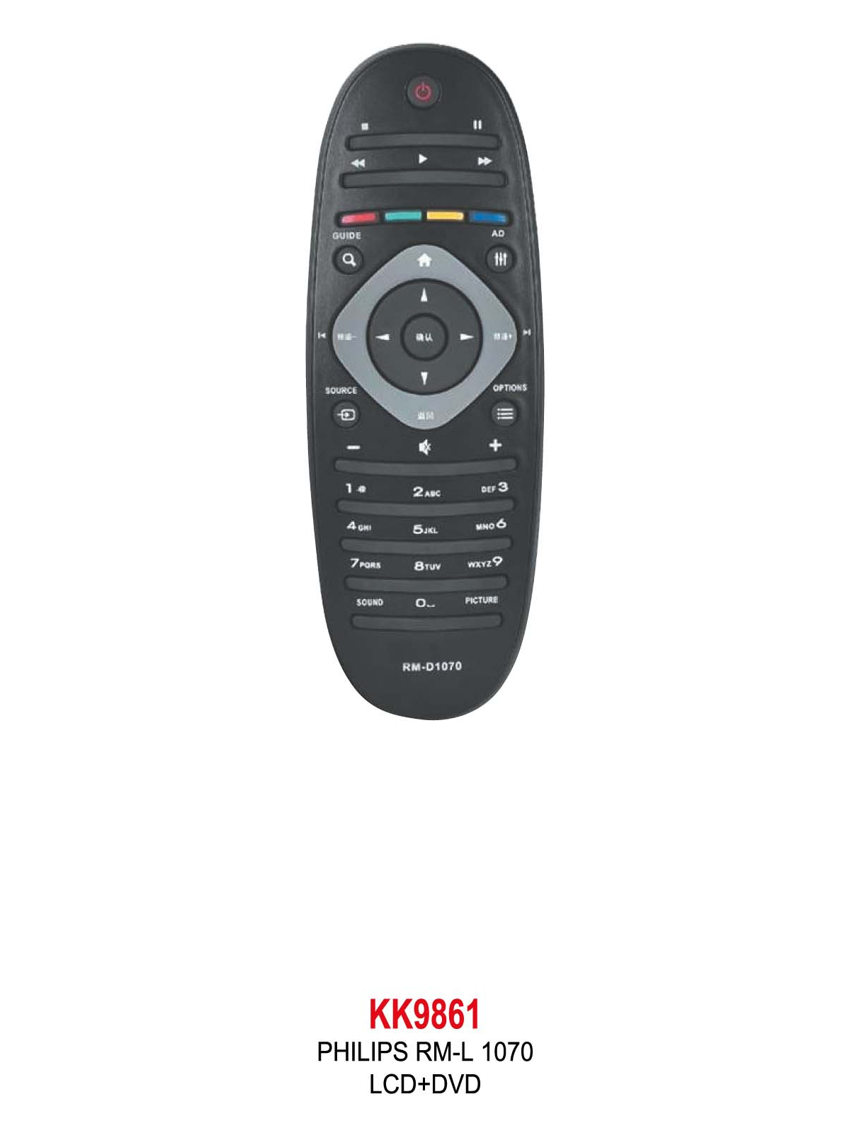 PHILIPS RM-L 1070 LCD+DVD KUMANDA