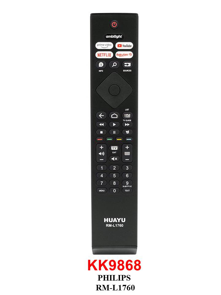 Phılıps Rm-l1760 Netflıx-prıme-youtube-rakuten Lcd Led Tv Kumanda
